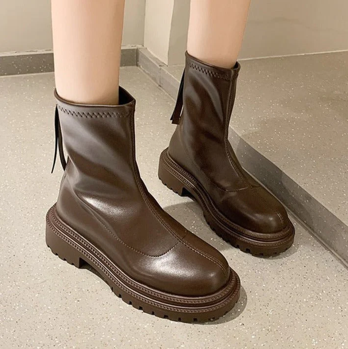 Womens Ankle Boots Leather Stylish Fit - BritishMode