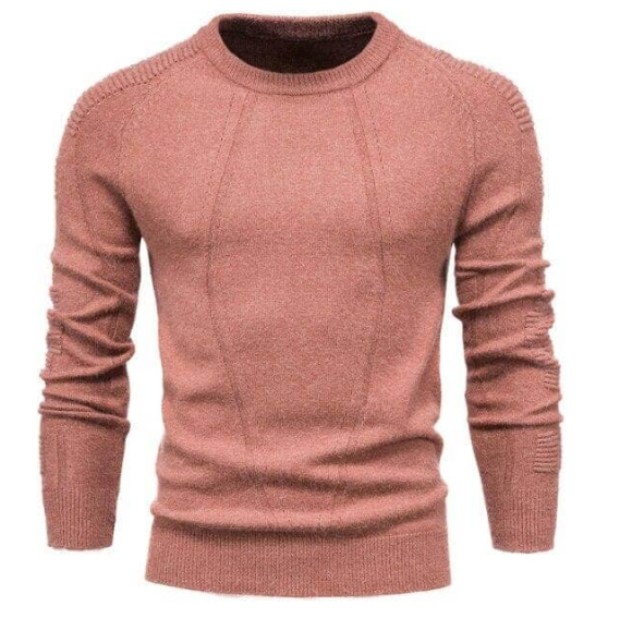 Mens Slim-Fit Knit Sweater