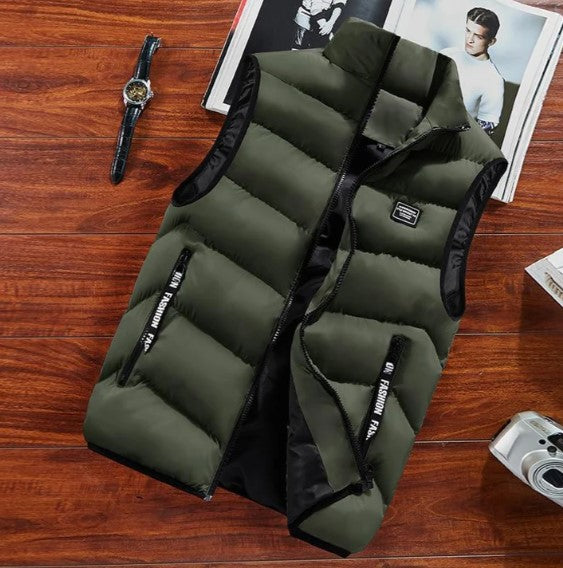 Mens Sleeveless Transitional Jacket Lightweight Design