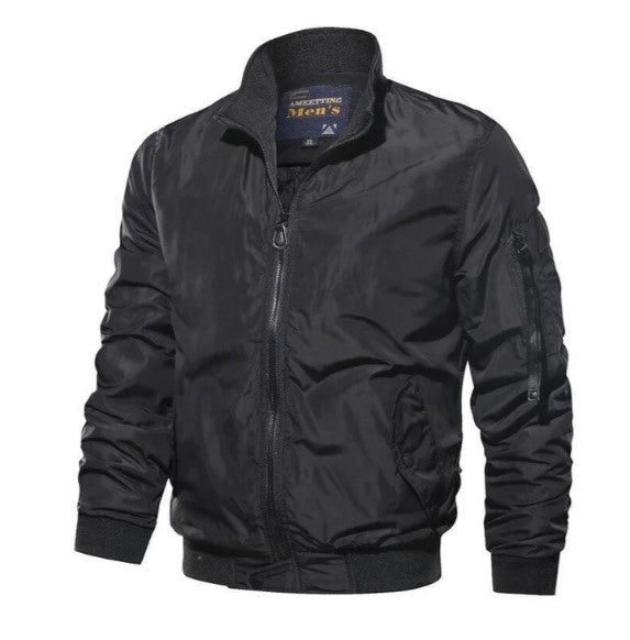 Mens Jacket with Sleeve Pocket Transitional Fit