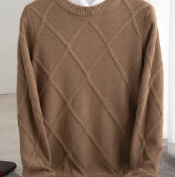 Mens Knit Jumper Warm Cold Weather