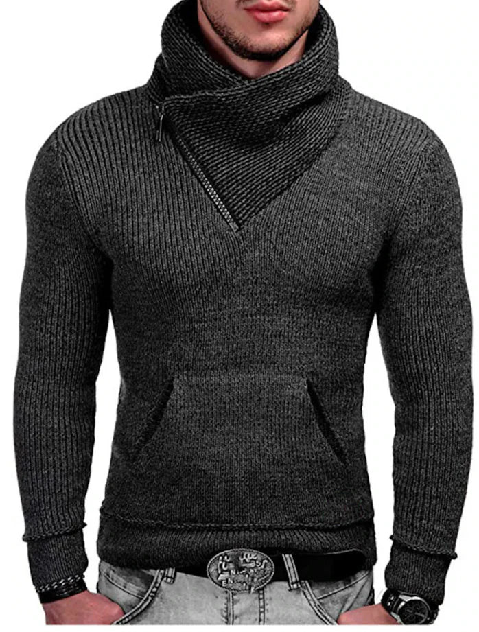 Mens Knitted Sweater Harajuku Style Regular Fit