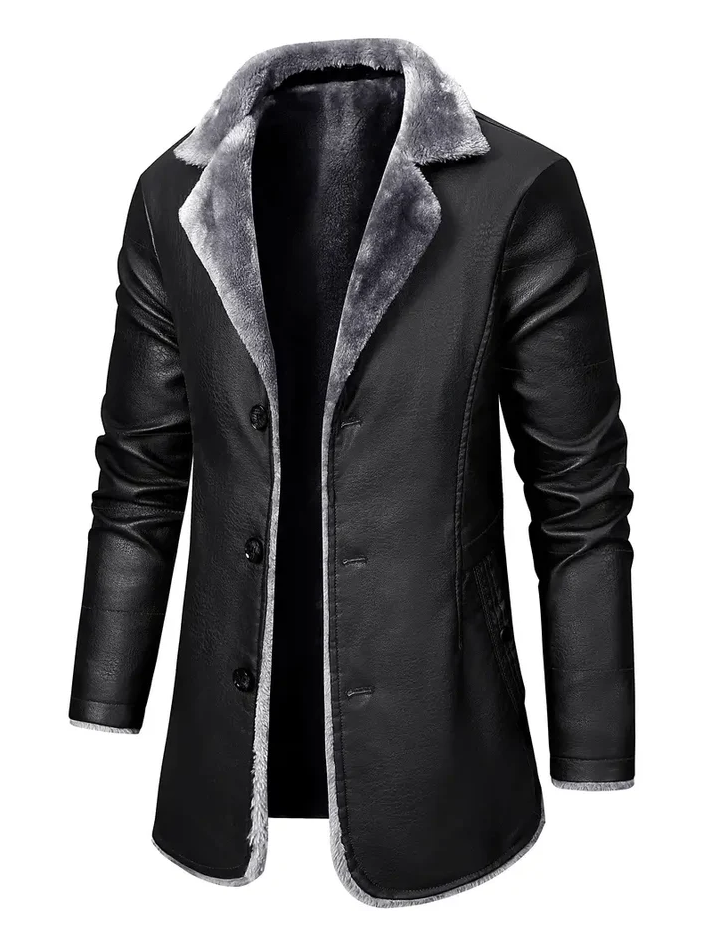 Mens Winter Coat Vintage Style Wool Blend