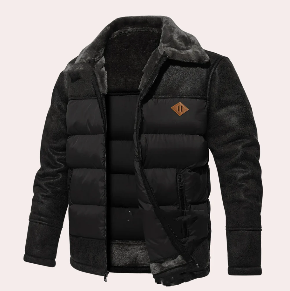 Mens Winter Jacket Cozy Insulated Fit
