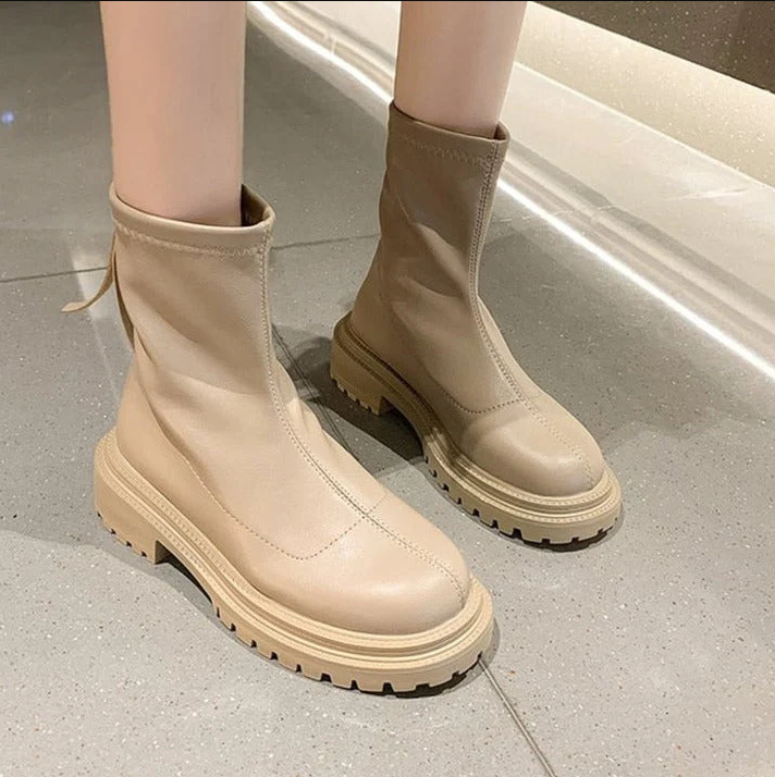 Womens Ankle Boots Leather Stylish Fit