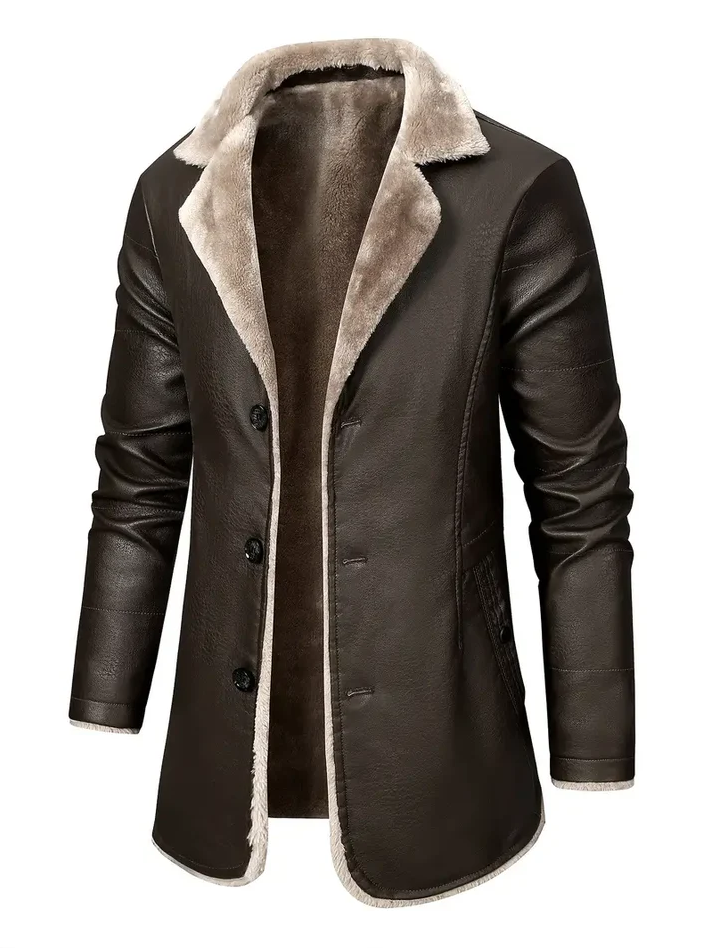 Mens Winter Coat Vintage Style Wool Blend - BritishMode