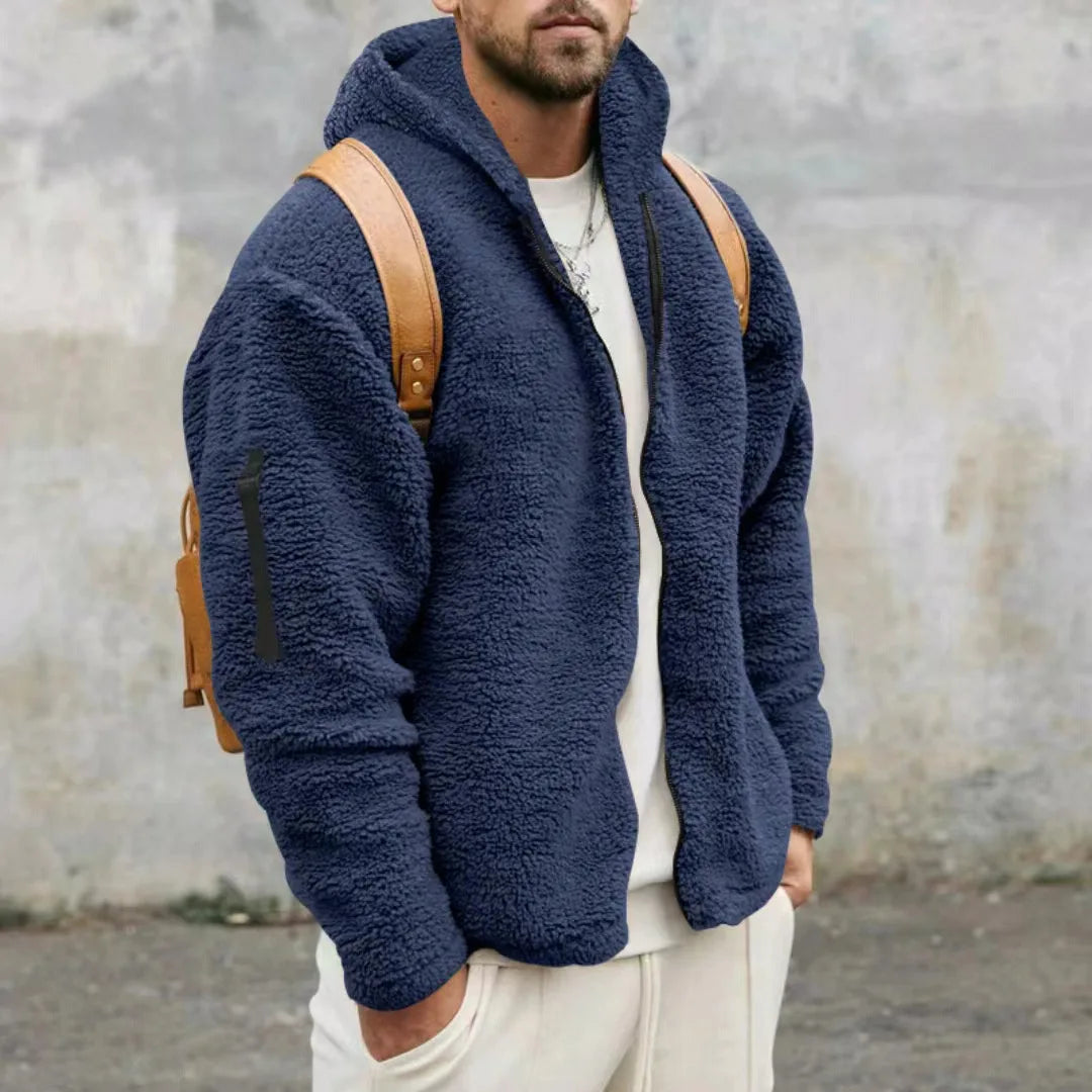 Mens Winter Jacket Fleece and Cashmere Insulated Fit