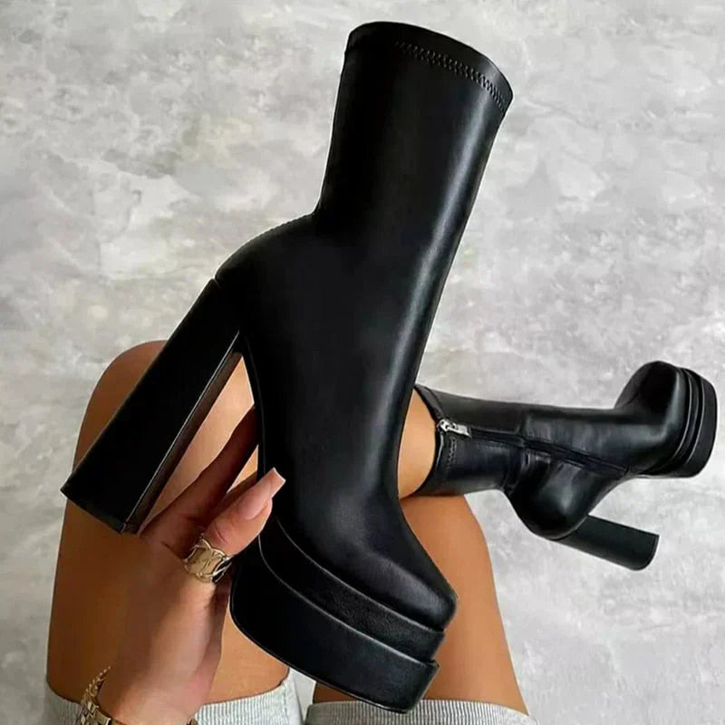 Womens Ankle Boots Leather Stylish Fit