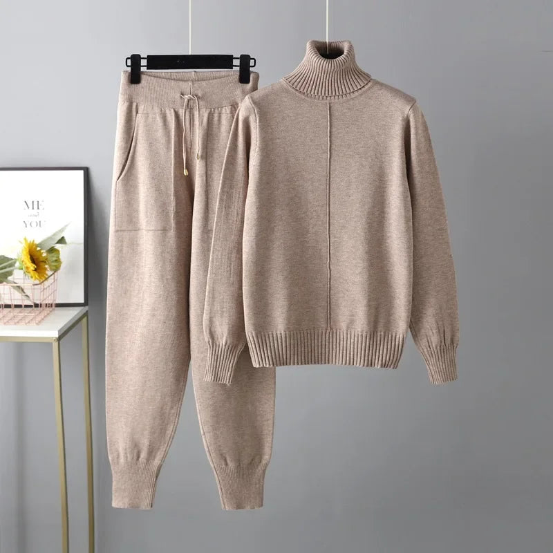 Womens Knit Two-Piece Outfit Cozy Fit