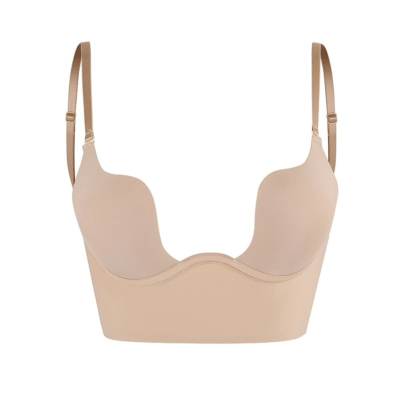 Womens Seamless Backless Bra with Invisible Support Comfortable Fit