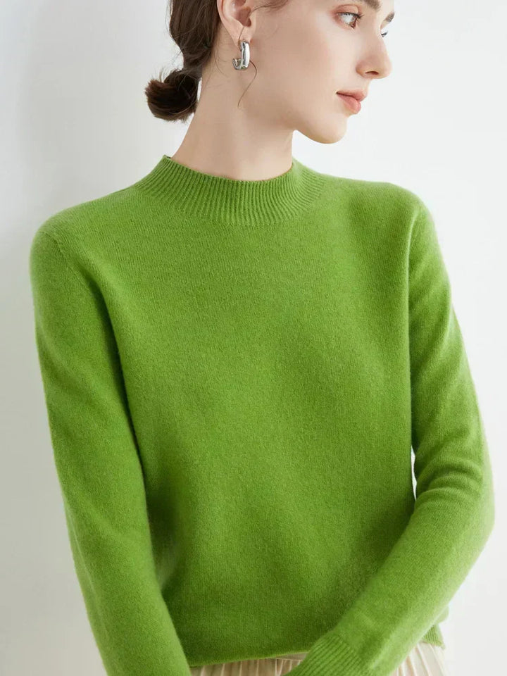 Womens Merino Wool Sweater Soft Fitted