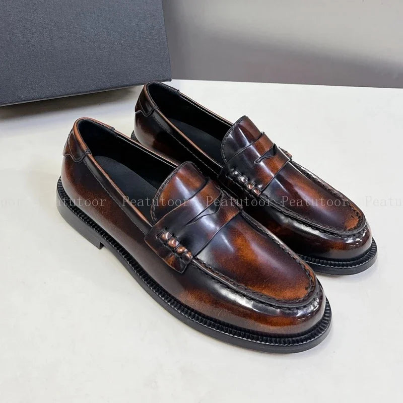 Mens Slip-On Dress Shoes Comfortable Fit