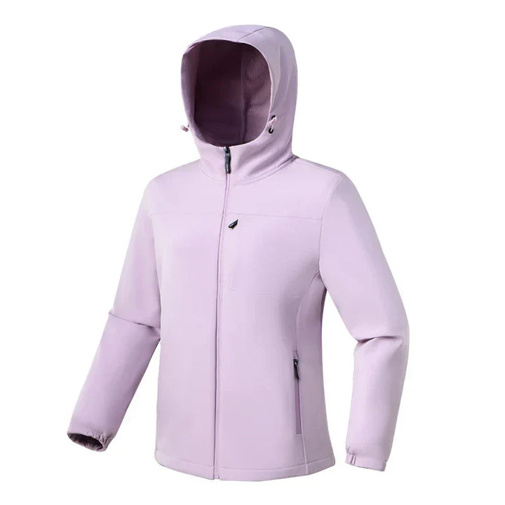 Womens Softshell Jacket with Hood Long Sleeve