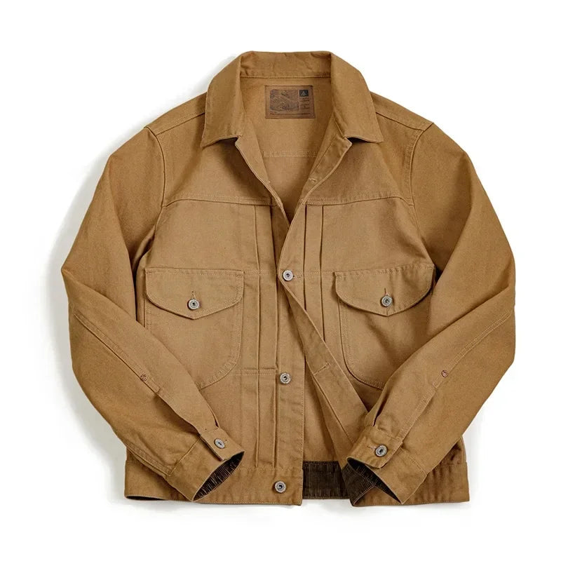 Mens Field Jacket Cotton Durable Work Coat