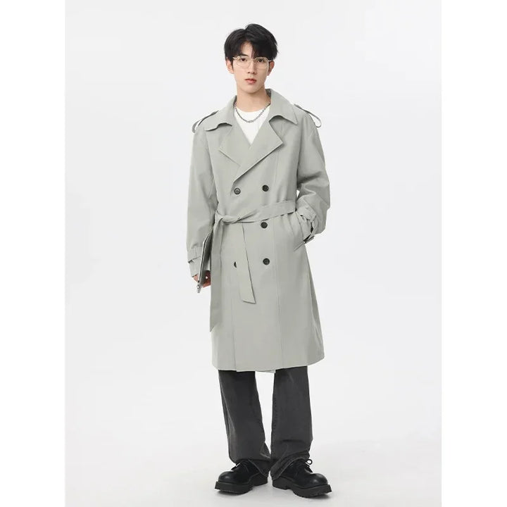 Mens Trench Coat Waterproof Classic Fit Outerwear - BritishMode