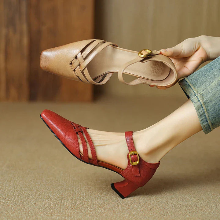 Womens Heels Genuine Leather Classic Fit