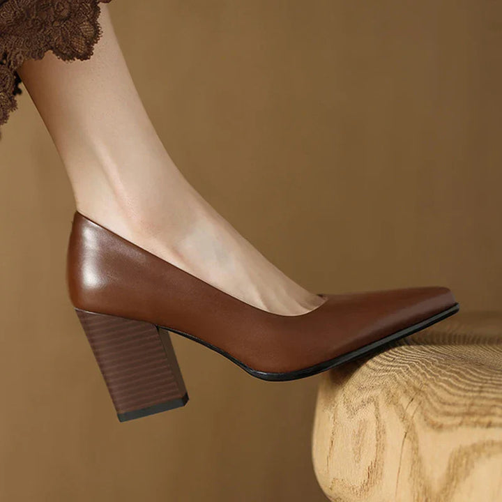 Womens Heels Genuine Leather Classic Fit