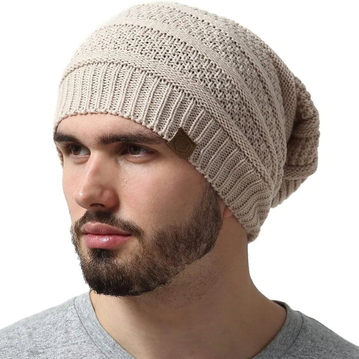 Unisex Knit Hat with Faux Fur Warmth - BritishMode