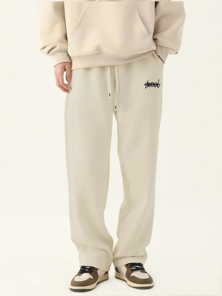 Mens Sweatpants Cotton Comfortable Loose Fit