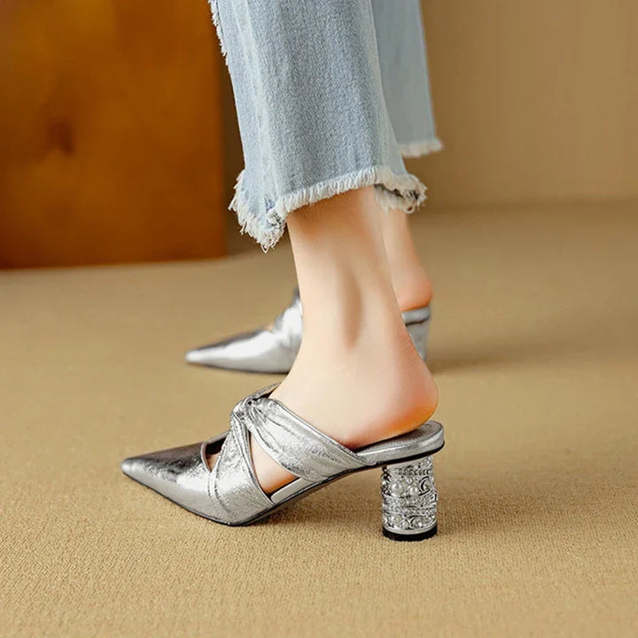 Womens High Heels Elegant Slip-On