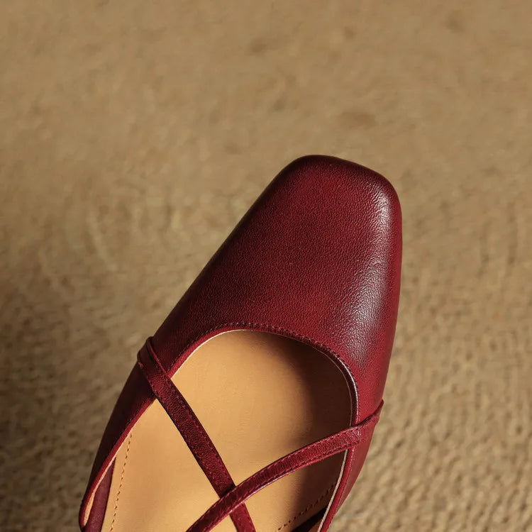 Womens Heels Genuine Leather Classic Fit