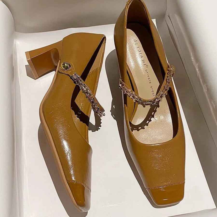 Womens Heeled Shoes Classic Fit - BritishMode