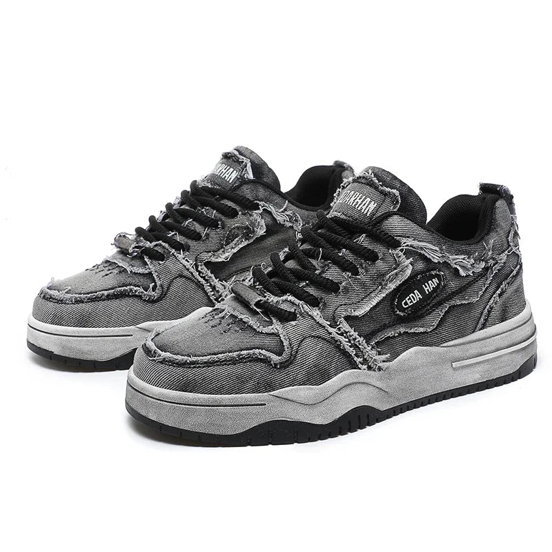 Mens Skate Shoes Denim Casual Fit