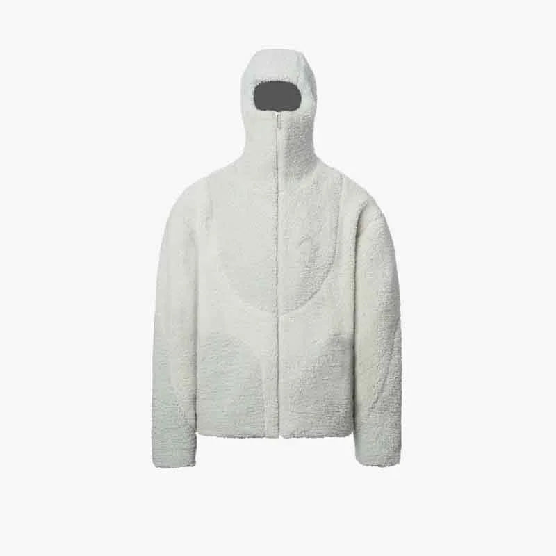 Unisex Fleece Jacket with Color Block Design Relaxed Fit
