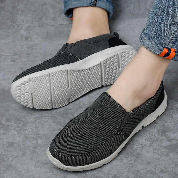 Unisex Loafers Breathable Canvas Slip-On