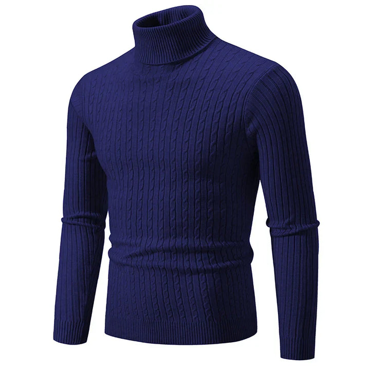 Mens Knit Sweater Crew Neck Warm
