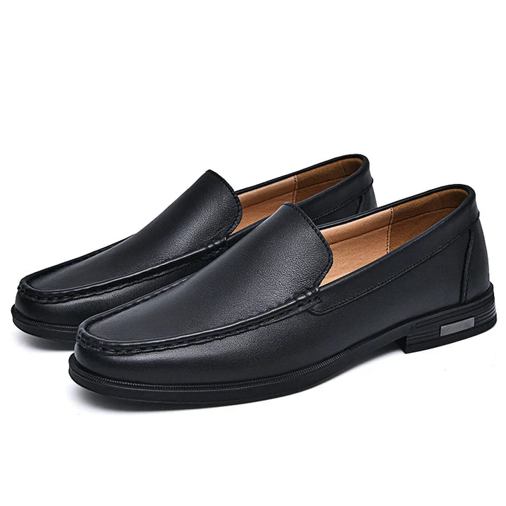 Mens Loafers Genuine Leather Slip-On