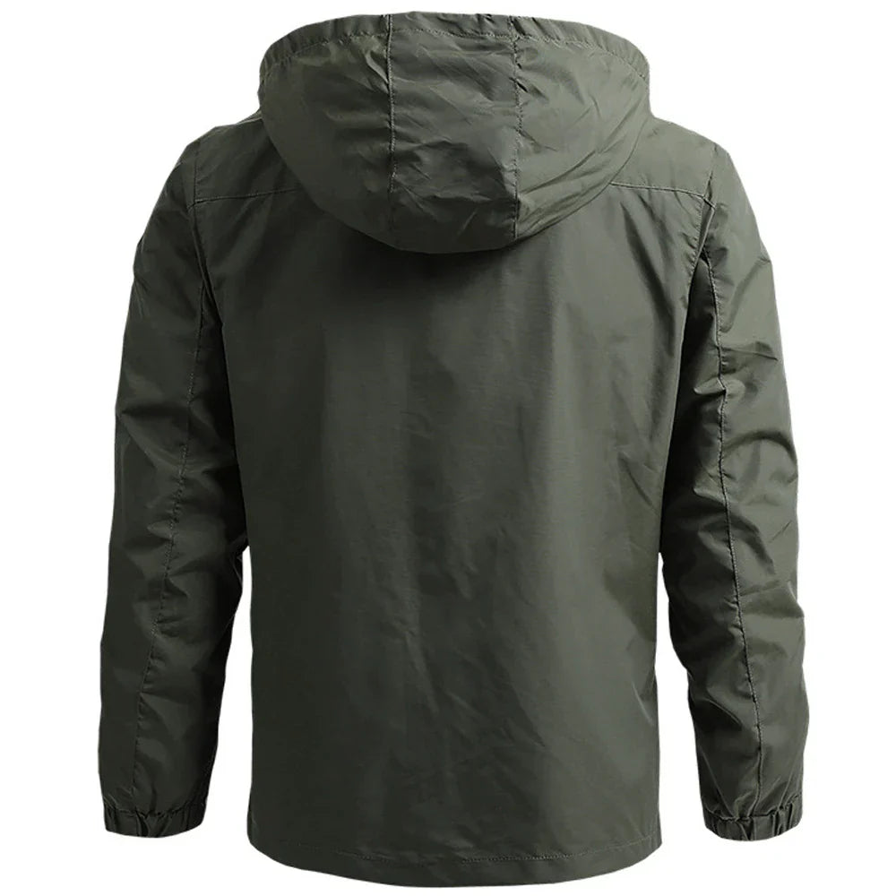 Unisex Jacket Lightweight Water-Resistant Casual Fit