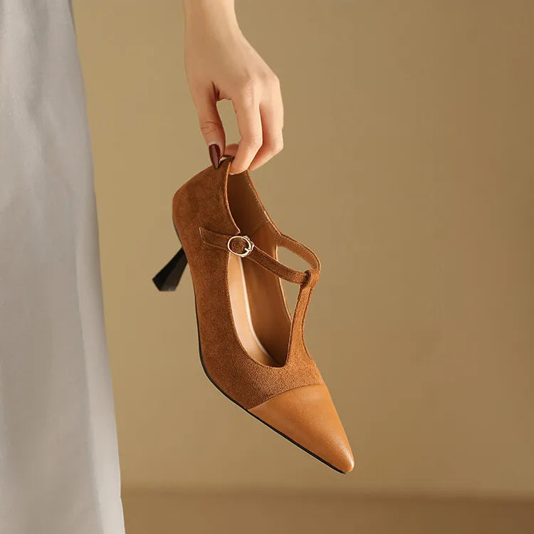 Womens Leather Heels Classic Fit