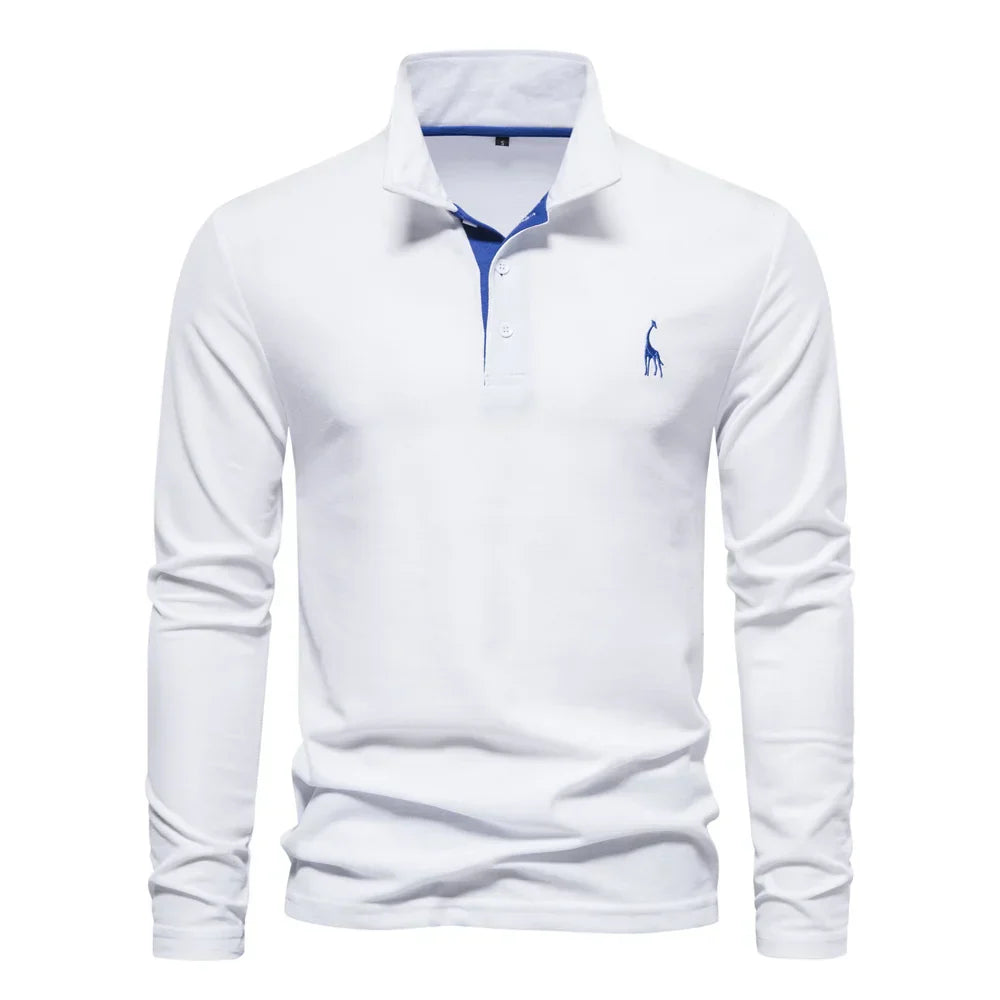 Mens Polo Shirt Embroidered Classic Fit