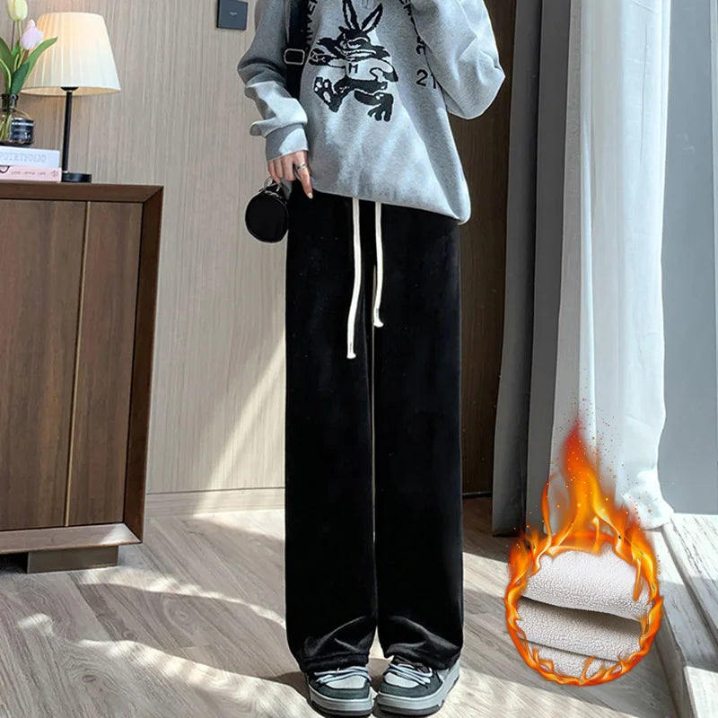 Womens Jogger Pants Thick Fleece Lined Warm Fit