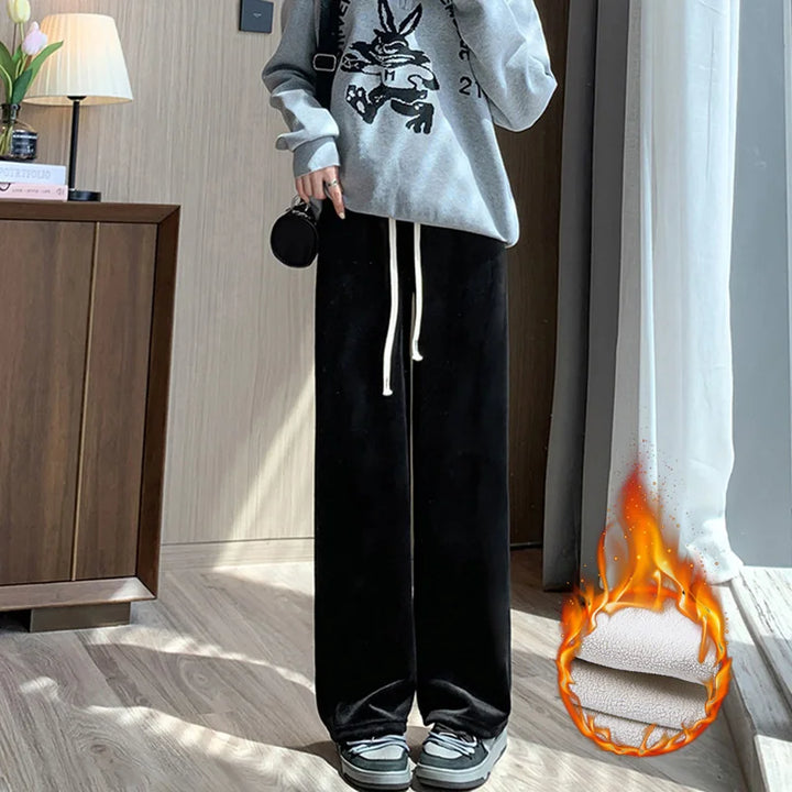 Womens Jogger Pants Thick Fleece Lined Warm Fit