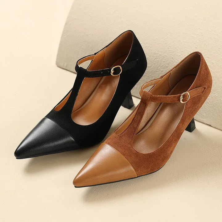 Womens Leather Heels Classic Fit
