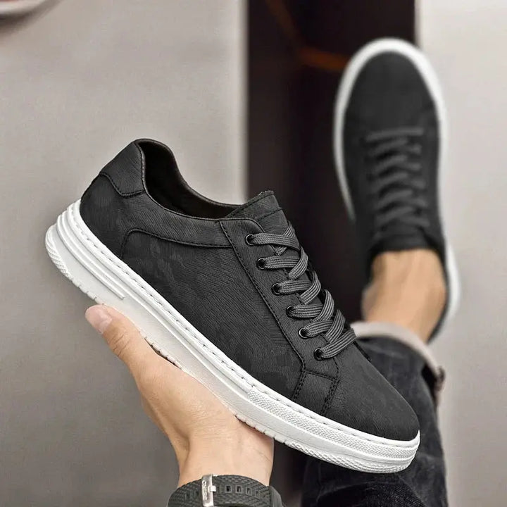 Mens Leather Sneakers Handmade Comfort Fit