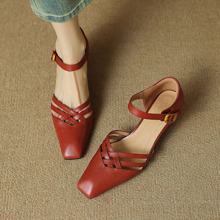 Womens Heels Genuine Leather Classic Fit