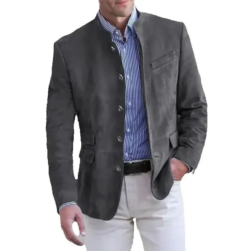 Mens Blazer Jacket Classic Fit Slim Style