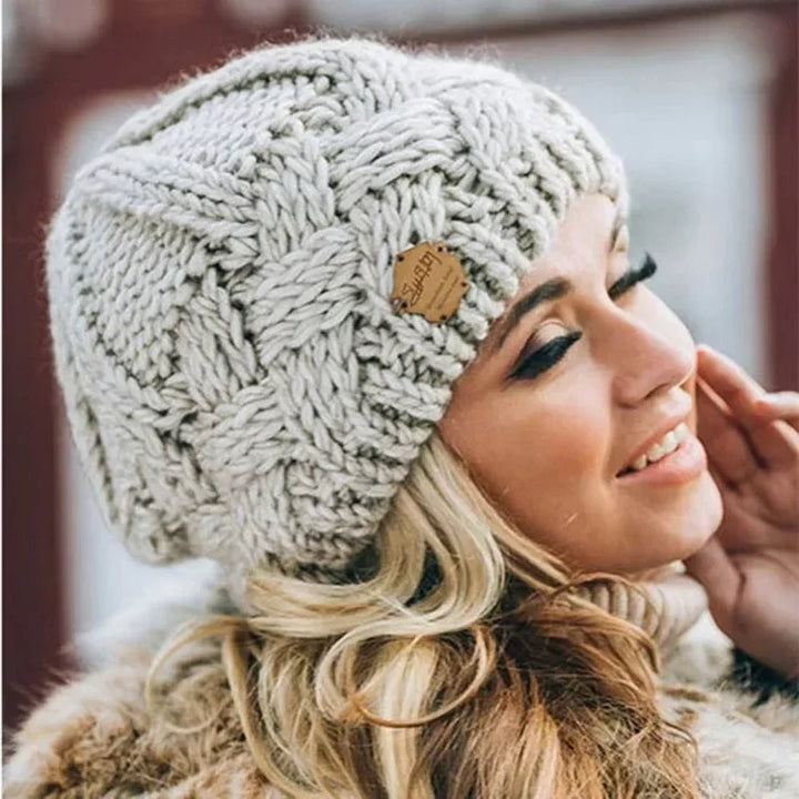 Womens Knit Winter Hat Warm Fit