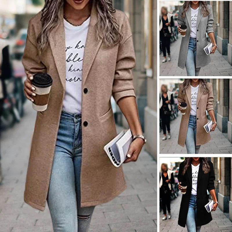 Womens Tweed Jacket Classic Fit Winter - BritishMode