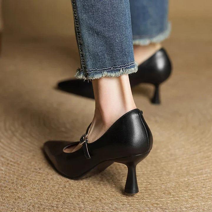 Womens Genuine Leather Pumps Classic Fit