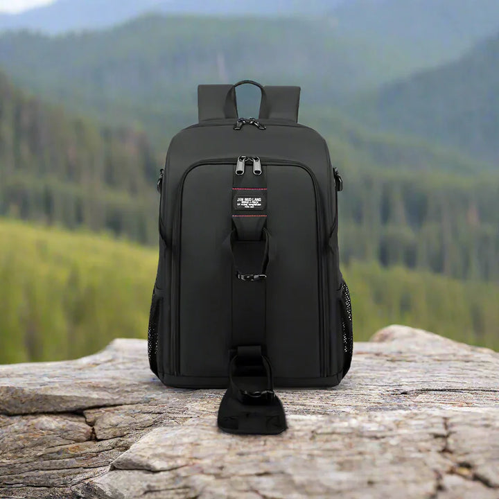 Unisex Waterproof Oxford Camera Backpack Multi-Compartment Storage - BritishMode
