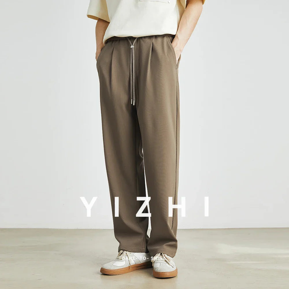 Mens Drawstring Pants Comfortable Fit - BritishMode