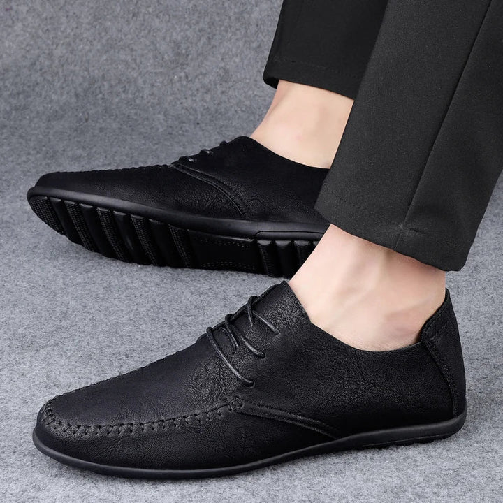 Mens Casual Leather Moccasin Shoes