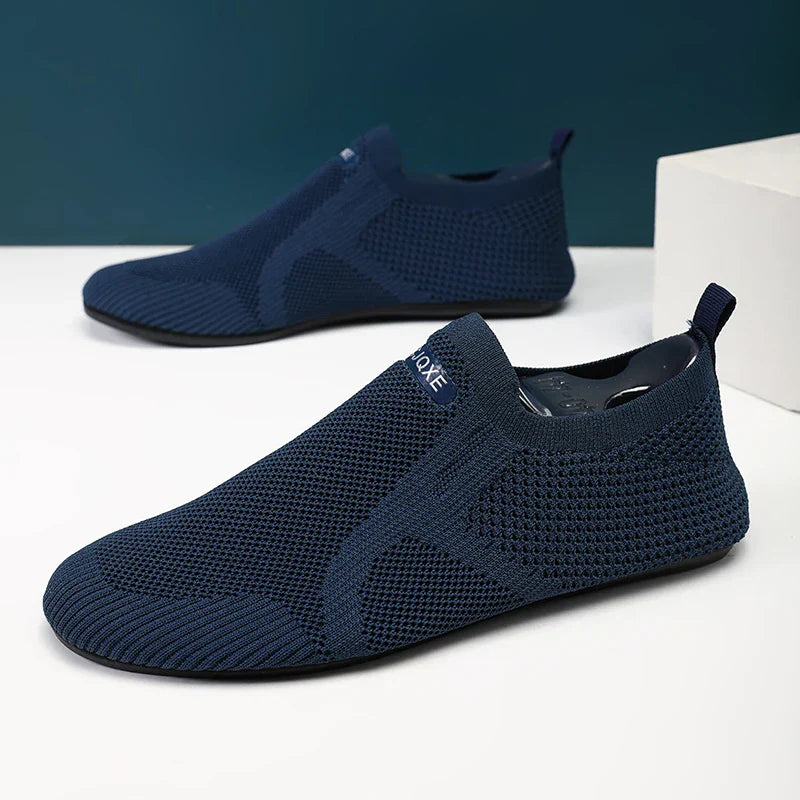 Mens Loafers Mesh Upper Slip-On