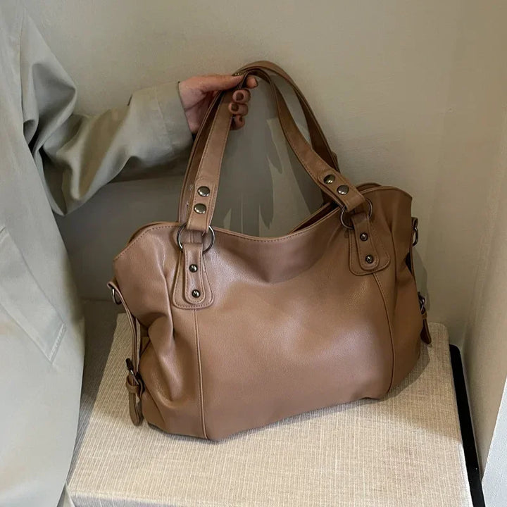 Womens Large Soft Leather Handbag Spacious Design