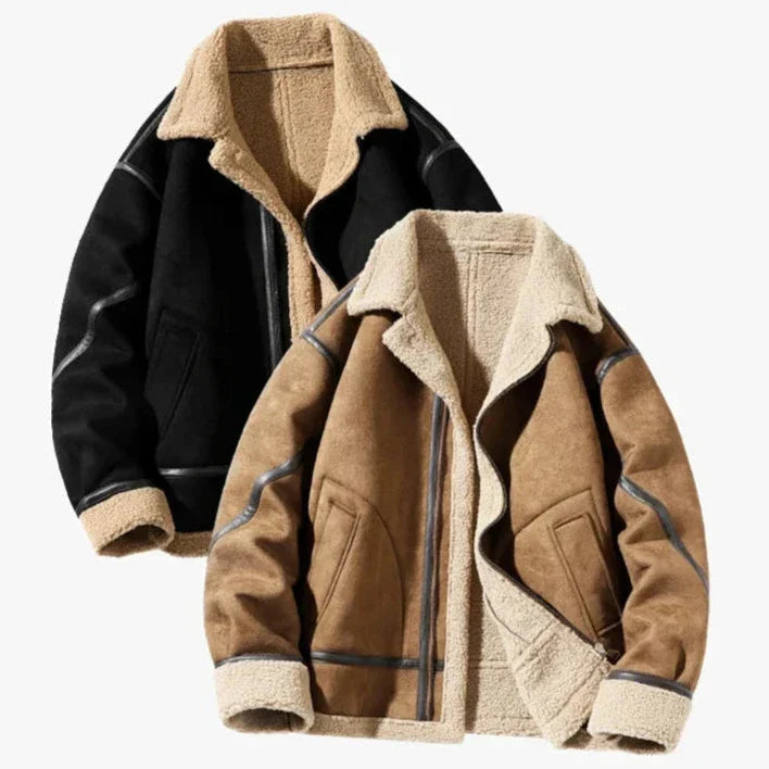 Mens Shearling Jacket with Wool Lining