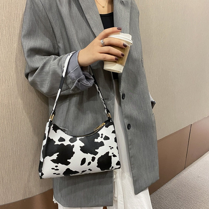 Womens Tote Bag with Zebra Print Pattern